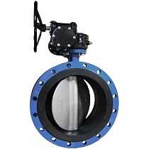 Затворы чугунные дисковые DN 250-1000 PN 10(16) фланцевые с чугунным диском с редуктором СибЗТА купить в Москве | "Проконсим"
