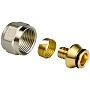 Евроконус латунный для PEX труб 20х2,0- 3/4'' PN 16 обжимной с накидной гайкой РосТурПласт