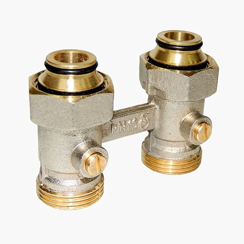 Узел нижнего подключения Vekotrim DN 15 PN 10 прямой двухтрубный 20-3/4'' под евроконус, муфта купить в Москве | "Проконсим"