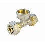 Тройники латунные для PEX труб DN 16-32 PN 10 обжимные никелированные с внутренней резьбой Valfex VF.332.N купить в Москве | "Проконсим"
