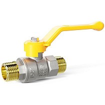 Краны латунные шаровые газовые DN 15-25 PN 40 рычаг штуцер-штуцер LD Pride GAS купить в Москве | "Проконсим"