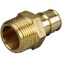 Муфты латунные для PEX труб DN 16-50 PN 10 под надвижную гильзу OP с наружной резьбой ONE PLUS купить в Москве | "Проконсим"