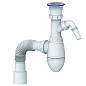 Сифон для умывальника Unicorn А320VР, 40х50 гибкий отвод, 1 1/2'' х40 пластиковая чаша с отводом для стиральной машины купить в Москве | "Проконсим"