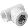 Тройники ПП DN 20-32 PN 25 комбинированные с внутренней резьбой белые Pro Aqua купить в Москве | "Проконсим"