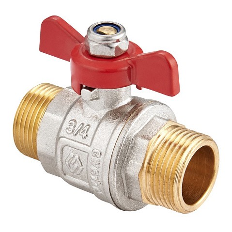 Краны латунные шаровые DN 15-25 PN 40 никелированные бабочка штуцер-штуцер MVI BV.515 купить в Москве | "Проконсим" Краны латунные шаровые DN 15-25 PN 40 никелированные бабочка штуцер-штуцер MVI BV.515 купить в Москве | "Проконсим"