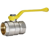 Краны латунные шаровые газовые DN 15-50 PN 25-40 никелированные рычаг муфта-муфта Temper серия 83 ГОСТ Р 59553 купить в Москве | "Проконсим"