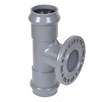 Тройники НПВХ раструбные SDR26 DN 110-315 PN 10 фланцем Хемкор купить в Москве | "Проконсим"
