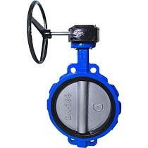 Затворы поворотные дисковые 32ч301р DN 250 PN 10-16 межфланцевые с редуктором ЛМЗ Семенов купить в Москве | "Проконсим"