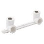 Угольник установочный двойной ПП 20-1/2'' PN 25 с внутренней резьбой белый РТП 10701 купить в Москве | "Проконсим"
