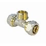 Тройники латунные для PEX труб DN 16-32 PN 10 обжимные никелированные с наружной резьбой Valfex VF.333.N купить в Москве | "Проконсим"