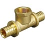 Тройники латунные для PEX труб DN 16-25 PN 10 под надвижную гильзу с внутренней резьбой ONE PLUS купить в Москве | "Проконсим"