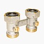 Узел нижнего подключения Vekotrim DN 15 PN 10 прямой двухтрубный 20-3/4'' c накидной гайкой, муфта купить в Москве | "Проконсим"