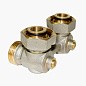 Узел нижнего подключения Vekotrim DN 15 PN 10 угловой двухтрубный 20-3/4'' под евроконус, муфта купить в Москве | "Проконсим"