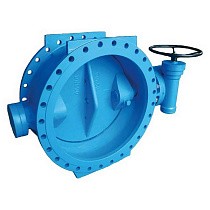 Затворы поворотные дисковые DN 100-600 PN 16 фланцевые с чугунным диском с редуктором FAF 3800 купить в Москве | "Проконсим"
