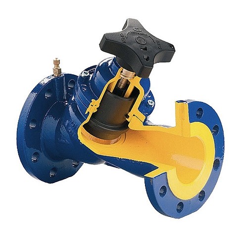 Клапан чугунный Zetkama zSTA.447C350C72, DN 350 PN 16, Kvs 2215,0 м3/ч, балансировочный, фланцевый, ручной купить в Москве | "Проконсим"