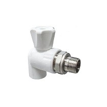 Краны шаровые ПП DN 20-25 PN 25 для радиатора угловые белые Valfex купить в Москве | "Проконсим"