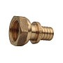 Муфта латунная для PEX труб 16-1/2'' PN 16 под надвижную гильзу с накидной гайкой РосТурПласт купить в Москве | "Проконсим"