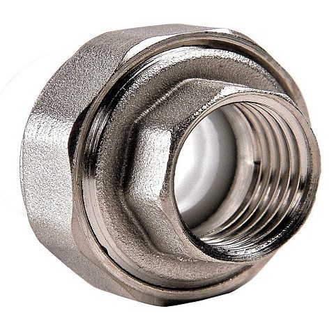 Муфта ПП разьемная 25-1/2'' PN 25 раструбная белая РВК купить в Москве | "Проконсим"
