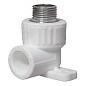 Угольник установочный ПП 25-1/2'' PN 25 с наружной резьбой белый VALFEX  купить в Москве | "Проконсим"