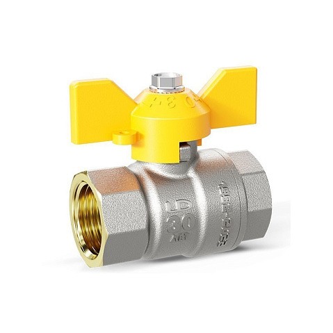 Краны латунные шаровые газовые DN 15-32 PN 25-40 никелированные бабочка муфта-муфта LD Pride GAS купить в Москве | "Проконсим" Краны латунные шаровые газовые DN 15-32 PN 25-40 никелированные бабочка муфта-муфта LD Pride GAS купить в Москве | "Проконсим"