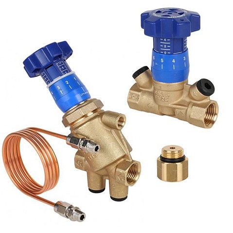 Комплект автоматической балансировки MVI BLN.DP1.05, DN 20 PN 25 (Регулятор перепада давления BL.510 +клапан балансировочный BL.210 +переходник BL.901.02) купить в Москве | "Проконсим"