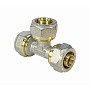 Тройники латунные для PEX труб DN 16-20 PN 10 переходные обжимные никелированные VF.331.N купить в Москве | "Проконсим"