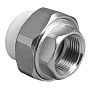 Муфта комбинированная ПП 20-1/2'' PN 25 разъёмная с внутренней резьбой белая VALFEX купить в Москве | "Проконсим"