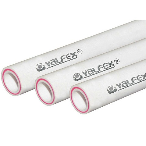 Труба ПП 40х6,7 SDR 6 PN 25 армированная стекловолокном белая Valfex купить в Москве | "Проконсим"