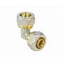 Угольники латунные для PEX труб DN 16-20 PN 10 обжимные никелированные Valfex VF.351.N купить в Москве | "Проконсим"