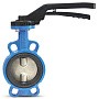 Затвор дисковый поворотный DN 150 PN 16 межфланцевый с чугунным диском уплотнение-NBR ручной FAF 3551150 купить в Москве | "Проконсим"
