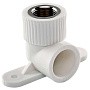 Угольник установочный ПП 20-1/2'' PN 25 с внутренней резьбой белый РТП 10797 купить в Москве | "Проконсим"