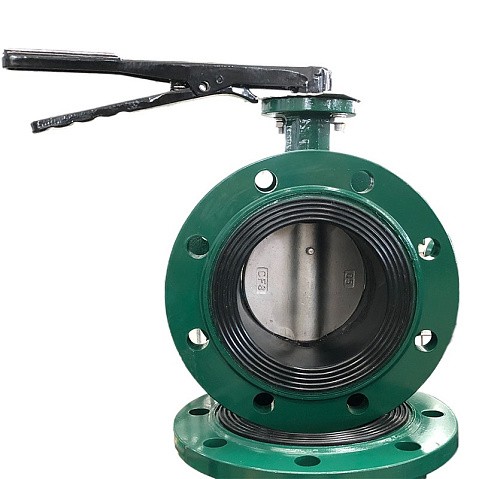 Затвор дисковый поворотный DN 65 PN 16 фланцевый с диском из нержавеющей стали уплотнение-EPDM ручной GALA Тип.2123-G купить в Москве | "Проконсим"