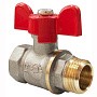 Кран латунный шаровой Valfex Optima.218.NLB1 11Б27фт1М DN 20 PN 25 никелированный муфта-штуцер бабочка купить в Москве | "Проконсим"