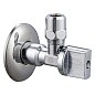 Кран латунный шаровой угловой MVI BV.464 DN 15-цанга 10 PN 10 наружная-M10 штуцер бабочка купить в Москве | "Проконсим"