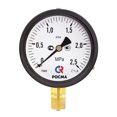 Манометр общетехнический Росма ТМ-510Р.00, до 0,16МПа M20x1,5, 100мм, радиальное присоединение, класс точности 1.5, IP54 купить в Москве | "Проконсим" Манометр общетехнический Росма ТМ-510Р.00, до 0,16МПа M20x1,5, 100мм, радиальное присоединение, класс точности 1.5, IP54 купить в Москве | "Проконсим"