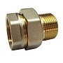 Американки латунные DN 15-50 PN 40 никелированные муфта-штуцер прямые купить в Москве | "Проконсим"