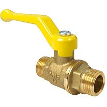 Краны латунные шаровые газовые 11Б27фтМ DN 15-20 PN 40 рычаг штуцер-штуцер Valfex.270.LR3 купить в Москве | "Проконсим"