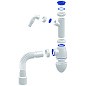 Сифон для умывальника Unicorn А520V, 40х50 гибкий отвод, 1 1/2'' х40 с отводом для стиральной машины преходник 40х32 купить в Москве | "Проконсим"