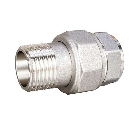 Американки латунные DN 15-50 PN 40 никелированные муфта-штуцер прямые LD Pride купить в Москве | "Проконсим" Американки латунные DN 15-50 PN 40 никелированные муфта-штуцер прямые LD Pride купить в Москве | "Проконсим"