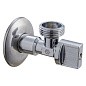Кран латунный шаровой угловой MVI BV.464 DN 15-20 PN 10 штуцер бабочка купить в Москве | "Проконсим"