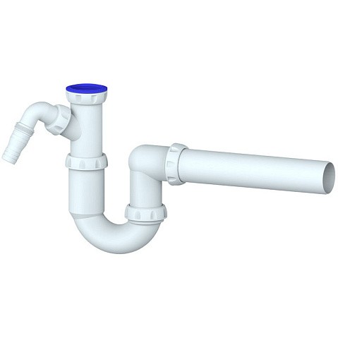 Сифон для умывальника Unicorn Y510V, 40х40 прямой отвод, 1 1/2'' х40 преходник 40х32 купить в Москве | "Проконсим"