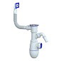 Сифон для мойки Unicorn В440V, без отвода, 1 1/2'' х40 чаша из нержавеющей стали, прямоугольный перелив купить в Москве | "Проконсим"