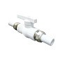 Кран шаровой полнопроходной VALFEX 32 PN 25 с двусторонним разъемным соединением белый купить в Москве | "Проконсим"