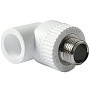 Угольники ПП DN 20-32 PN 25 комбинированные с наружной резьбой белые Pro Aqua купить в Москве | "Проконсим"