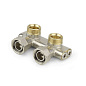 Узелы нижнего подключения VARMEGA VM139 DN20 угловой двухтрубный 3/4''x3/4'' евроконус, перекрёстный муфта-штуцер купить в Москве | "Проконсим"