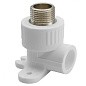 Угольник установочный ПП 20-3/4'' PN 25 с наружной резьбой белый РТП 15105 купить в Москве | "Проконсим"