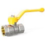 Кран латунный шаровой LD Pride GAS DN15 PN 40 никелированный рычаг муфта-муфта купить в Москве | "Проконсим"