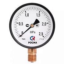 Мановакуумметр Росма ТМВ-610Р.06 общетехнический, 150мм, -0.1-0.15МПа, резьба G1/2'', с электронной приставкой тип V, радиальный, класс точности 1,5 купить в Москве | "Проконсим"