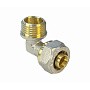 Угольники латунные для PEX труб DN 16-32 PN 10 обжимные никелированные с наружной резьбой Valfex VF.353.N купить в Москве | "Проконсим"