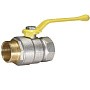 Кран латунный Temper серия 83 DN15 PN40 никелированный газовый рычаг м-шт ГОСТ Р 59553 купить в Москве | "Проконсим"